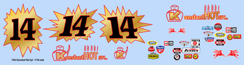 1963 Konstant Hot Decals