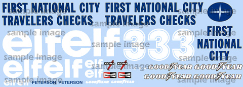 1977 Tyrrell First National City Traveler's Checks decals